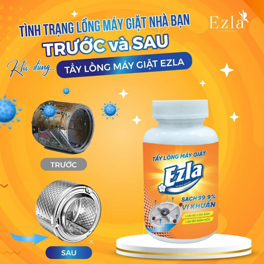 Tẩy lồng máy giặt EZLA