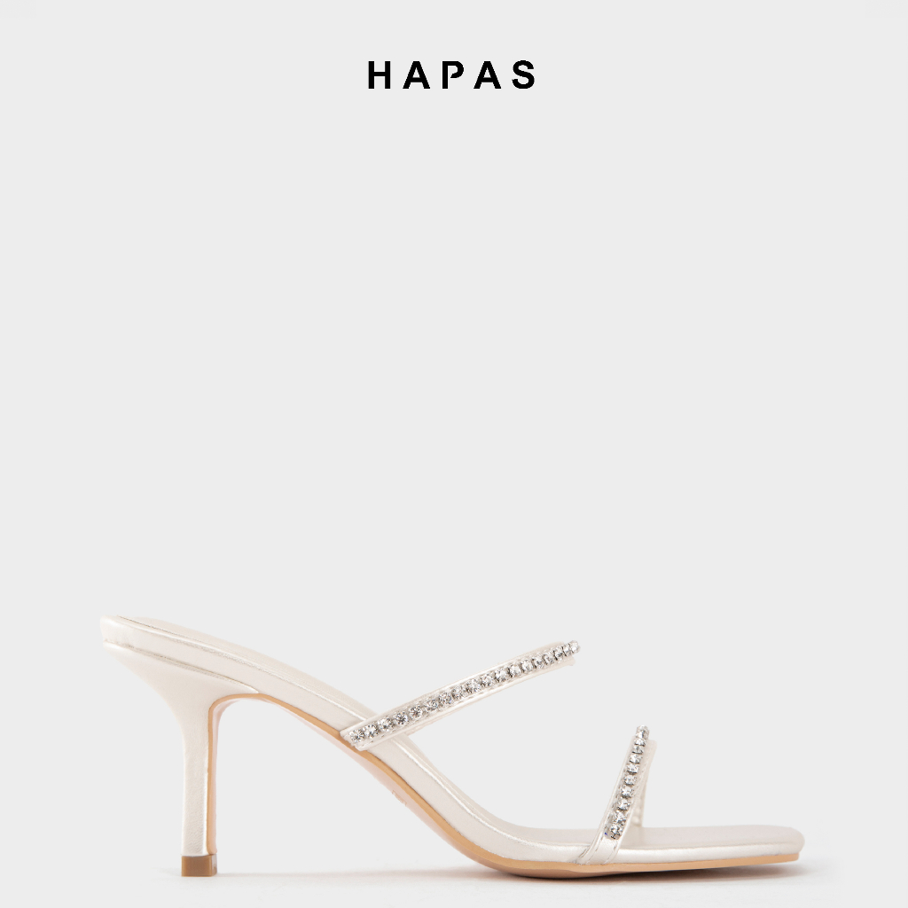 Guốc Lê Hai Quai Đá Tròn 7P HAPAS - GL23039