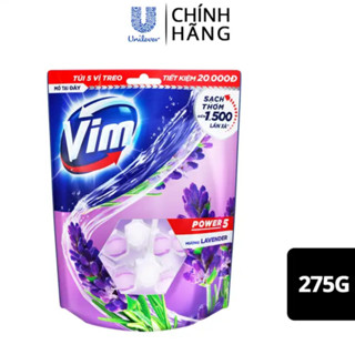 Gói 5 vỉ Viên tẩy bồn cầu Vim 55g / Viên treo bồn cầu hương Lavender