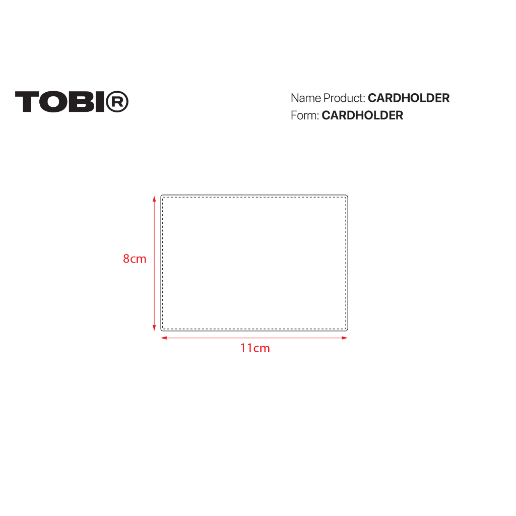 Ví Đựng Thẻ Phom Chữ Nhật Da TOBI