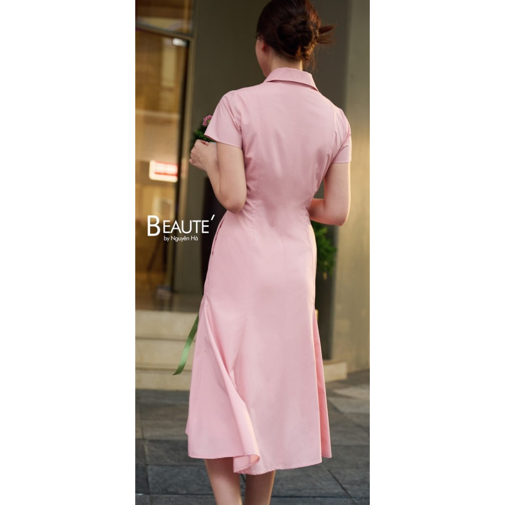 Váy thiết kê cao cấp sơ mi đuôi cá by Nguyên Ha