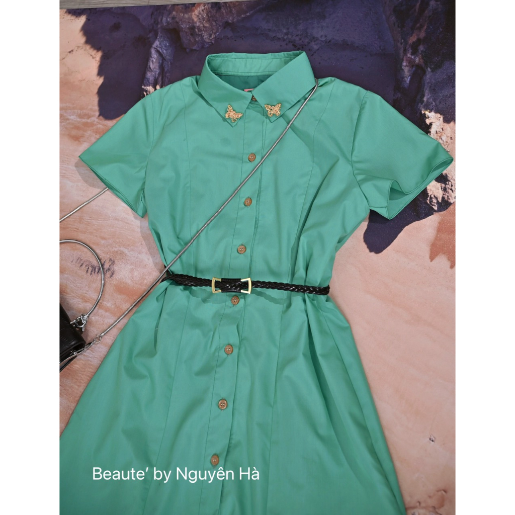 Váy thiết kê cao cấp sơ mi đuôi cá by Nguyên Ha