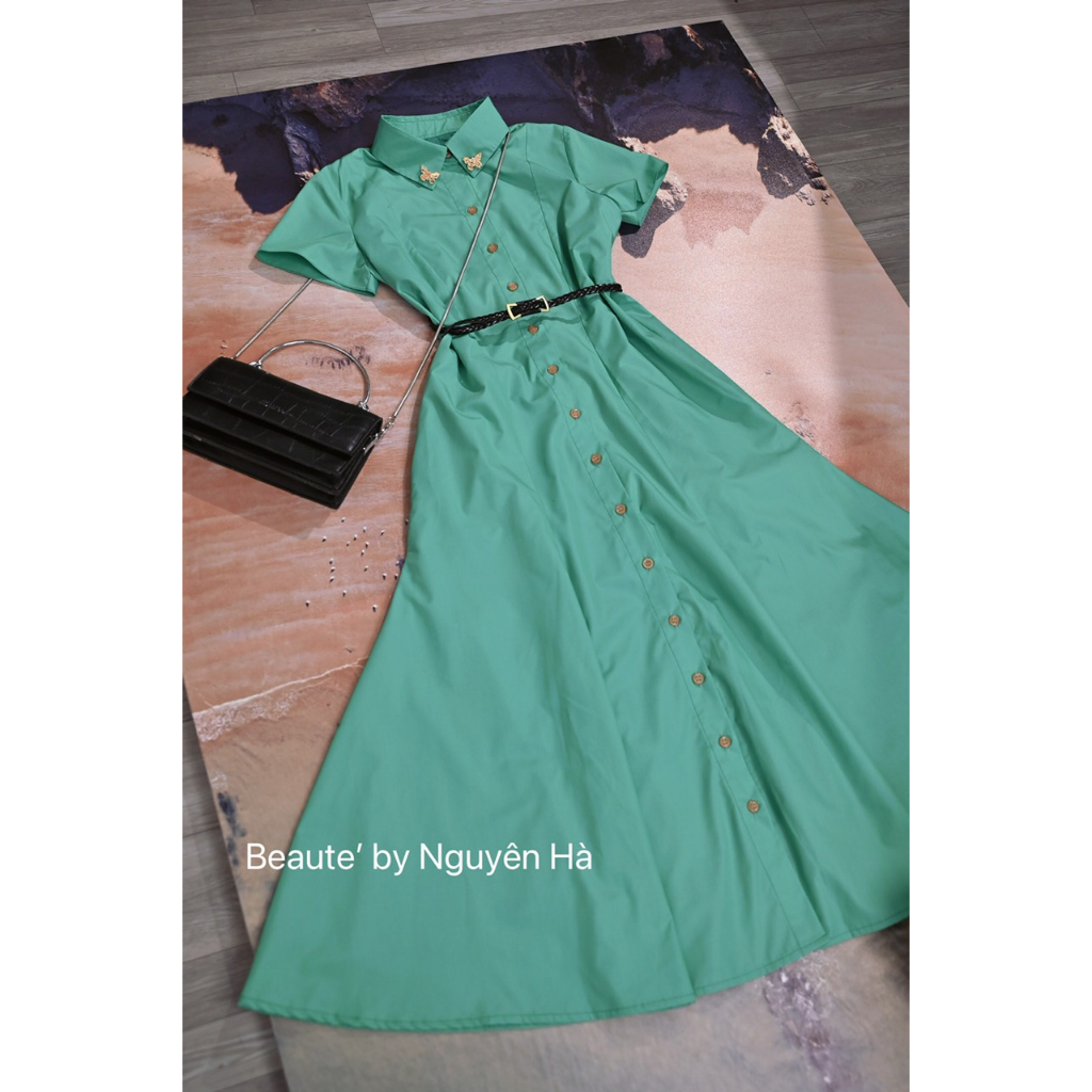Váy thiết kê cao cấp sơ mi đuôi cá by Nguyên Ha