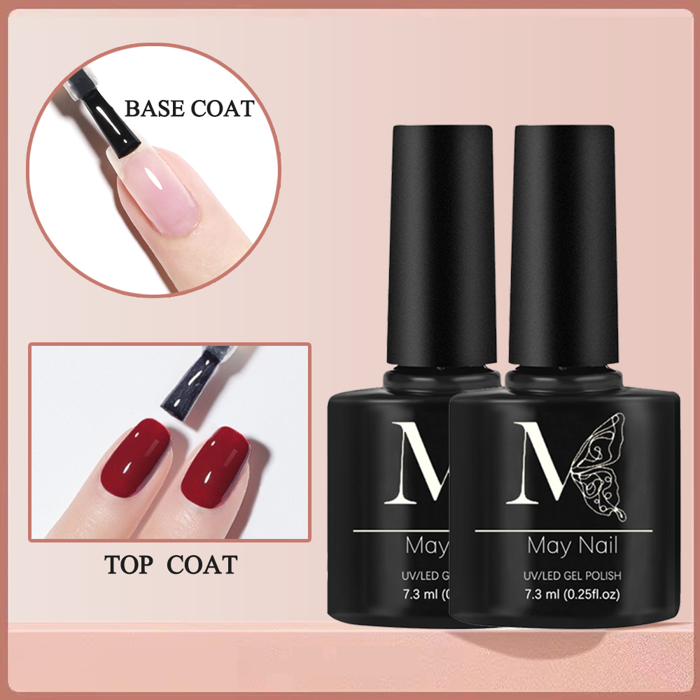 Sơn gel 7.3 ML May gel top base dùng đèn hơ UV&LED Mới 48 màu cổ điển Sơn móng tay , sơn gel mini, sơn nail