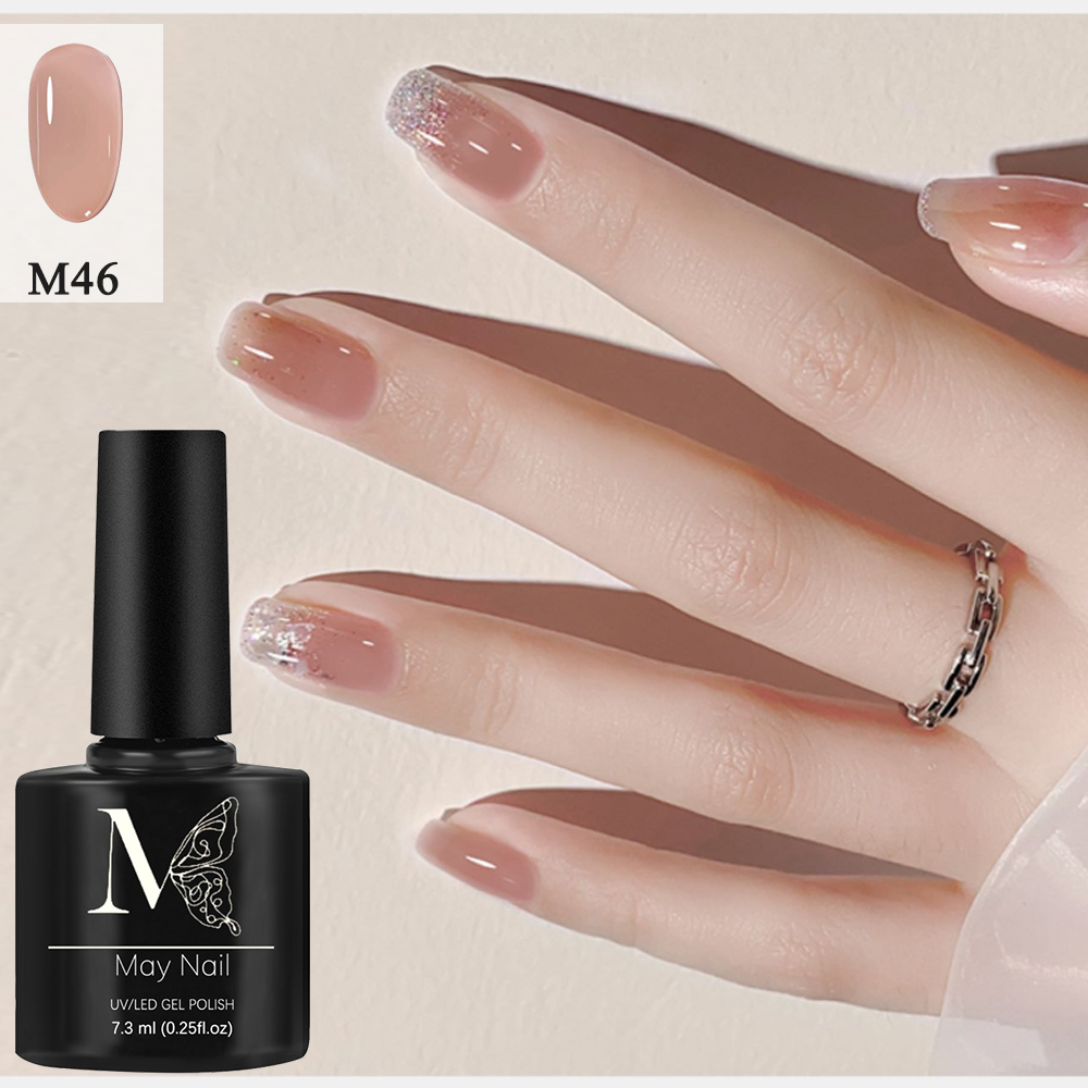 Sơn gel 7.3 ML May gel top base dùng đèn hơ UV&LED Mới 48 màu cổ điển Sơn móng tay , sơn gel mini, sơn nail