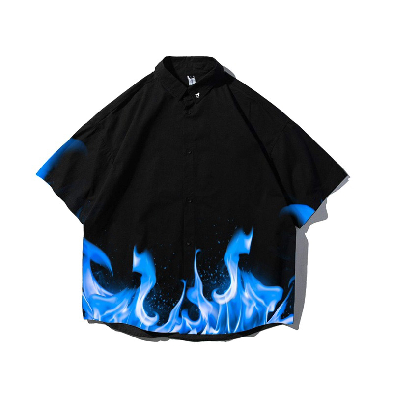 Vietgangz Shirt BLUE FIRE