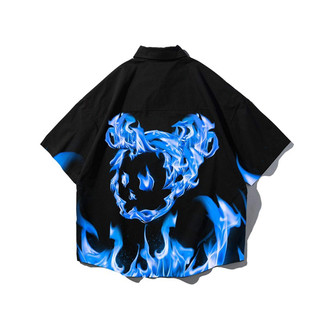 Vietgangz Shirt BLUE FIRE