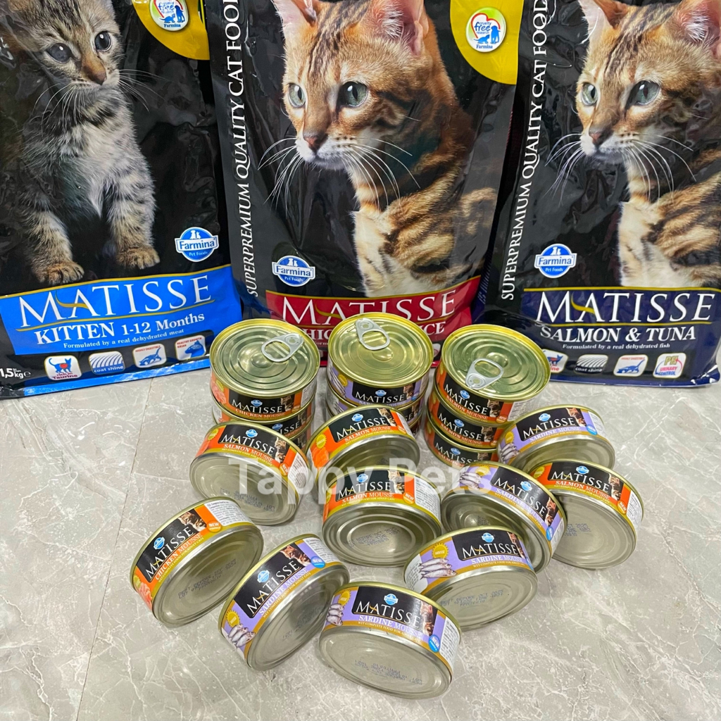 🔥  Hạt MATISSE Cao Cấp Cho Mèo Con Và Mèo Trưởng Thành - Tặng 1 Lon Pate Matisse 3 Vị Thơm Ngon