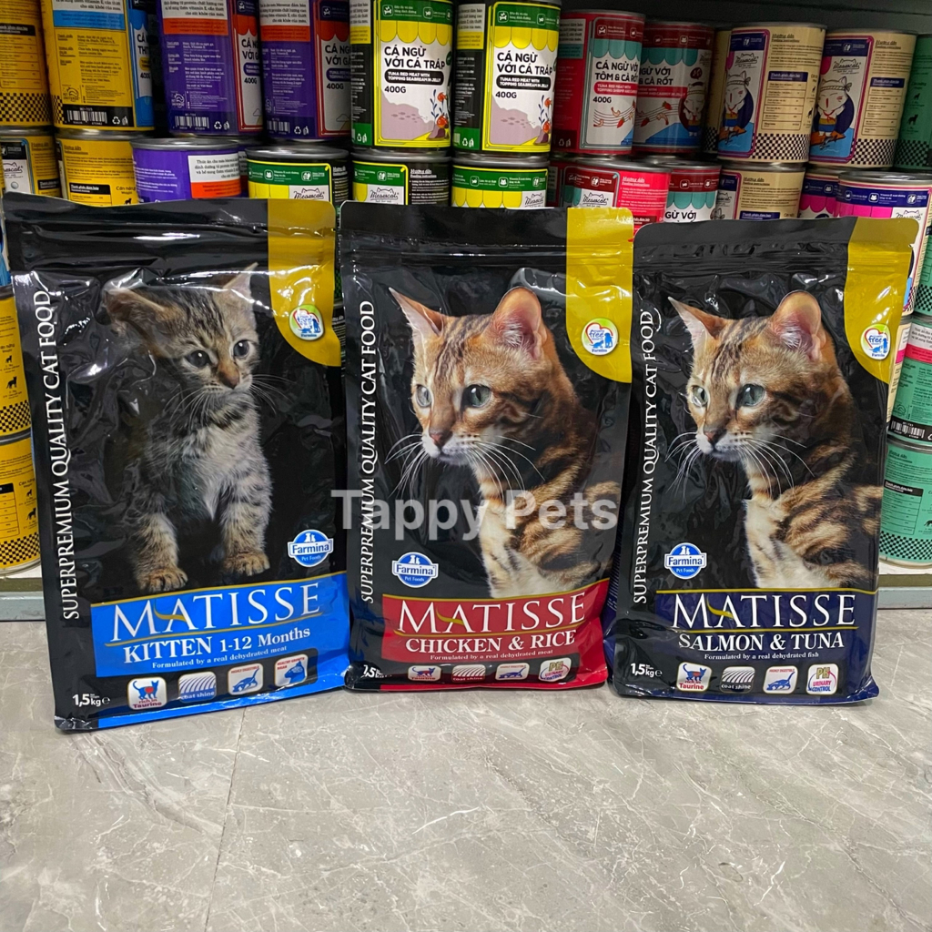 🔥  Hạt MATISSE Cao Cấp Cho Mèo Con Và Mèo Trưởng Thành - Tặng 1 Lon Pate Matisse 3 Vị Thơm Ngon