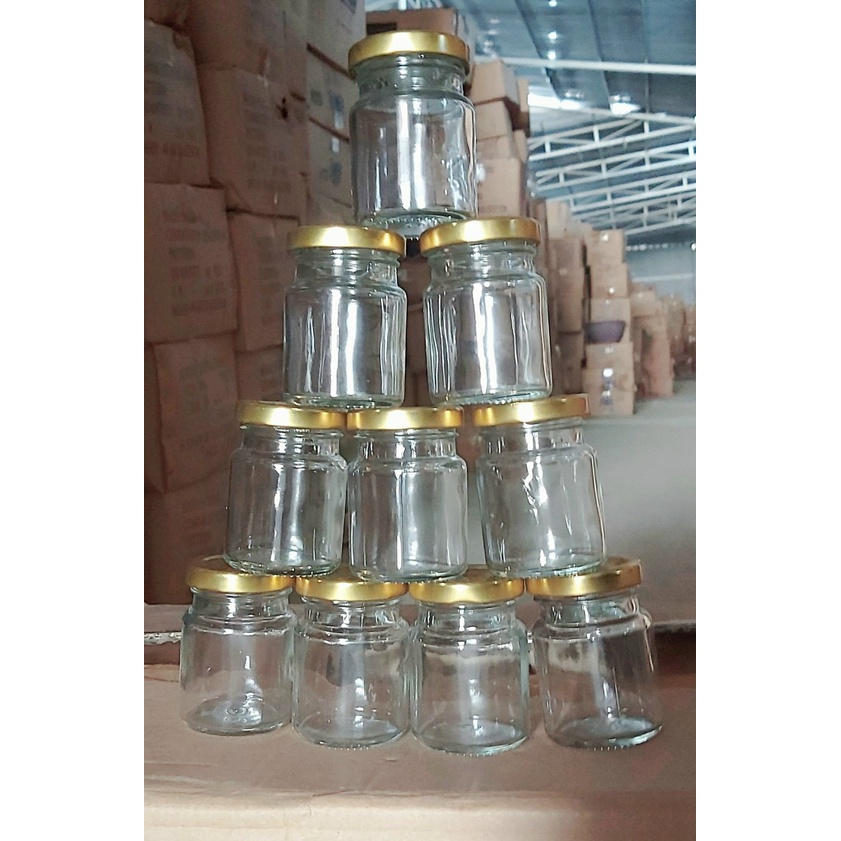 Hũ thủy tinh / Lọ thủy tinh làm sữa chua, caramen 200ml VÀ 100ML