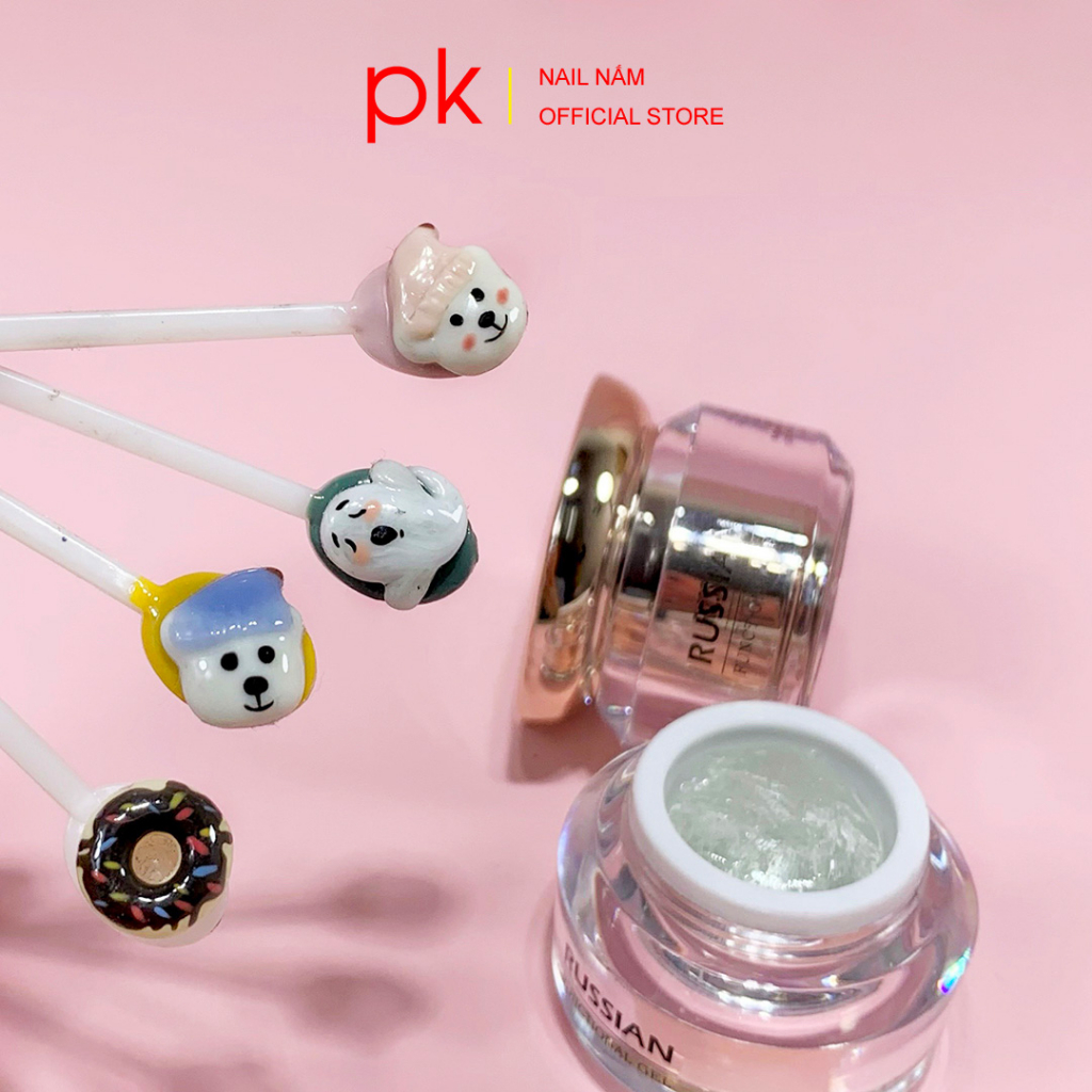 Gel đa năng Russian tạo hình nổi 3D dán móng, đính đá