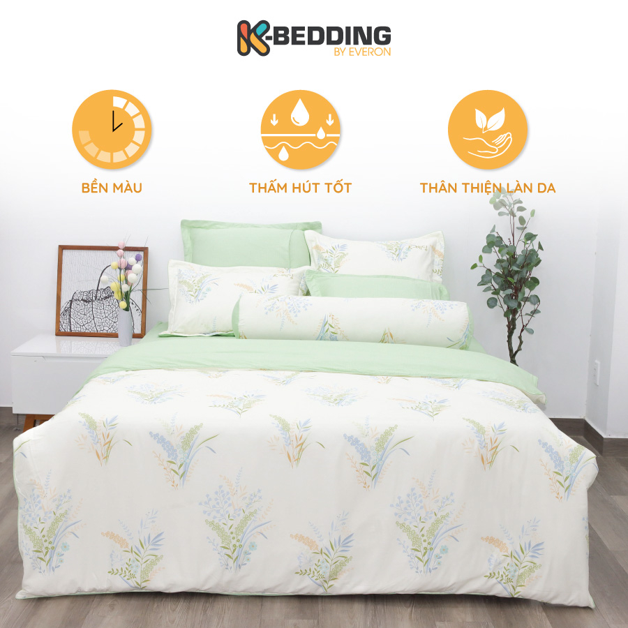 Bộ ga giường Cotton K-Bedding by Everon (Không bao gồm chăn/mền)