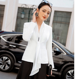 Áo vest nữ nơ cổ HeraDG thiết kế trên chất liệu Tuytsi cao cấp , nơ cổ phối tơ mềm mại WAVBB6035