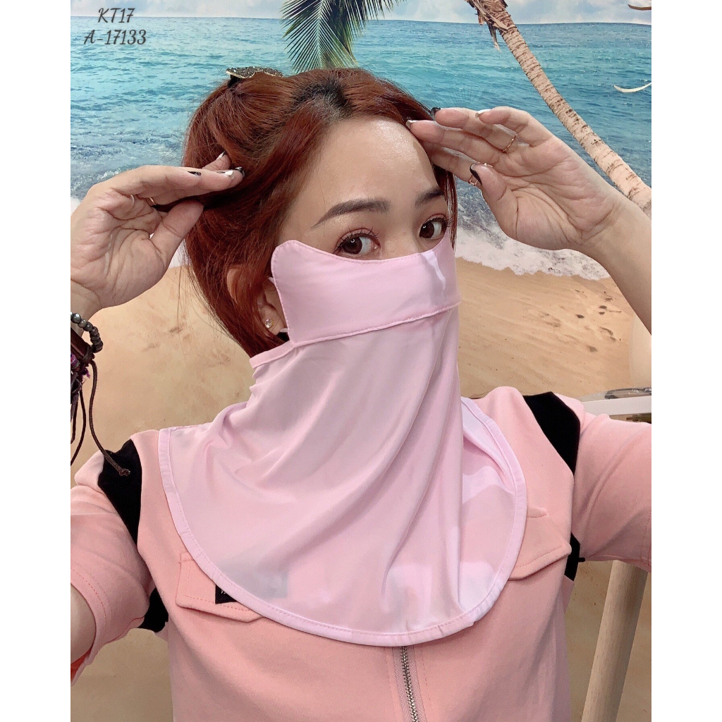 3c/120k - Kt giá rẻ - KHẨU TRANG DÀI đi nắng che gò má và cổ KT17