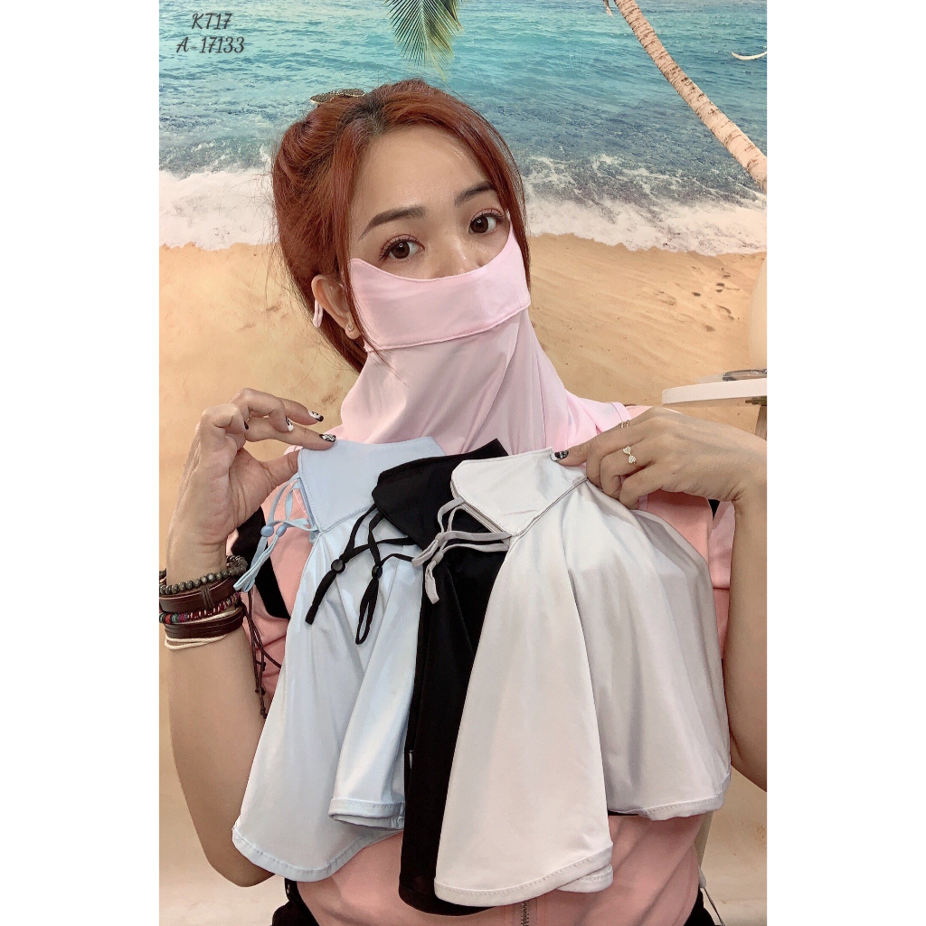 3c/120k - Kt giá rẻ - KHẨU TRANG DÀI đi nắng che gò má và cổ KT17