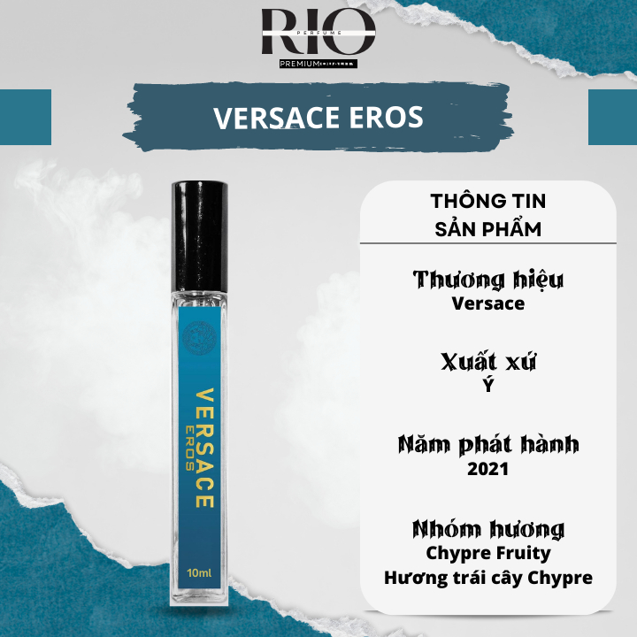 Nước hoa nam Versace Eros EDT chiết 10ml mini chính hãng quyến rũ, sang trọng, cuốn hút - rio.cop