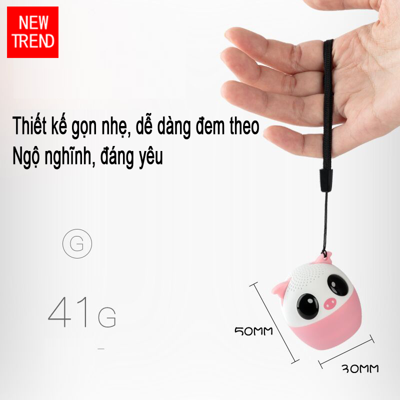 Loa Bluetooth mini, Loa không dây, Loa Hi-Fi di động, ZIVEI BM6D, Loa TWS, Loa ngoài trời hình con vật dễ thương