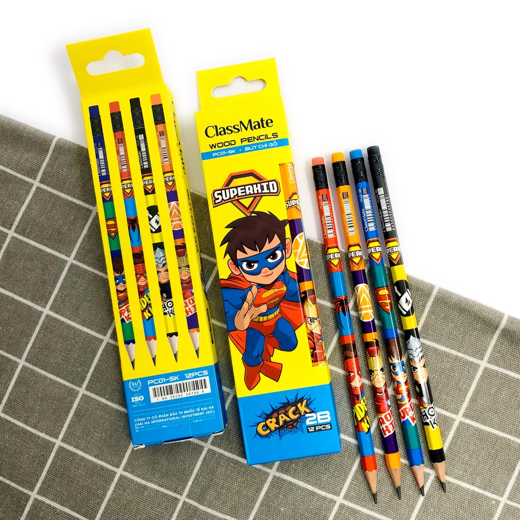 Bút chì gỗ 2B Classmate superkid PC01-SK