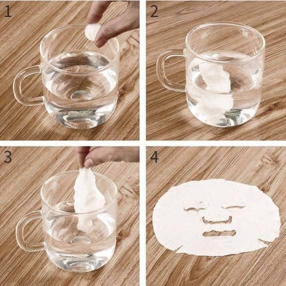 Mặt Nạ Dạng Viên Nén MINISO JAPAN - 100 viên / gói