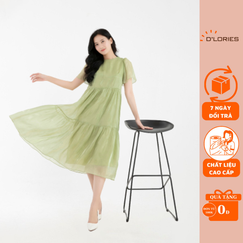 Đầm Maxi, Váy Đi Biển, Váy Baybydoll, Bầu Bí Bon Chen Thoải Mái, Phi Lụa Organza Cao Cấp XANH BƠ - D
