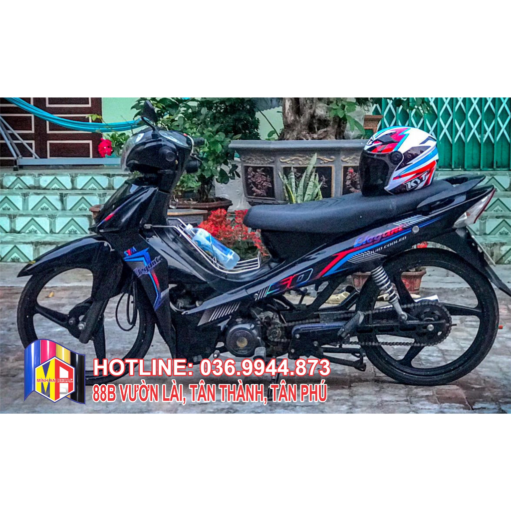 TEM ELEGANT SYM 50 CHỈ SỌC ĐA SẮC