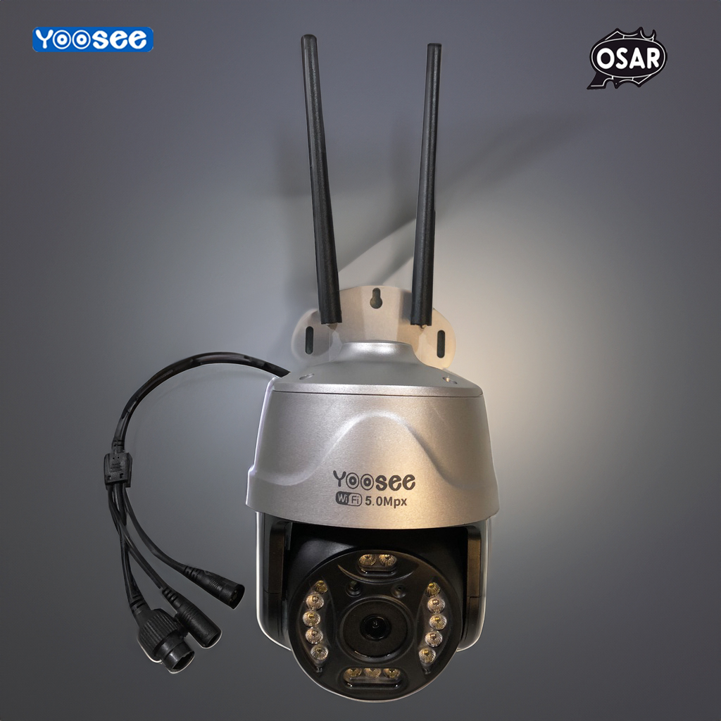 CAMERA PTZ YOOSEE WIFI 5.0 MPX 15 LED, SIÊU SẮC NÉT, XEM ĐÊM FULL MÀU, CHỐNG NƯỚC , ĐÀM THOẠI 2 CHIỀU