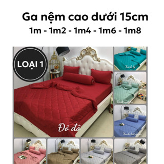 Ga giường thun lạnh màu trơn ga nệm các size