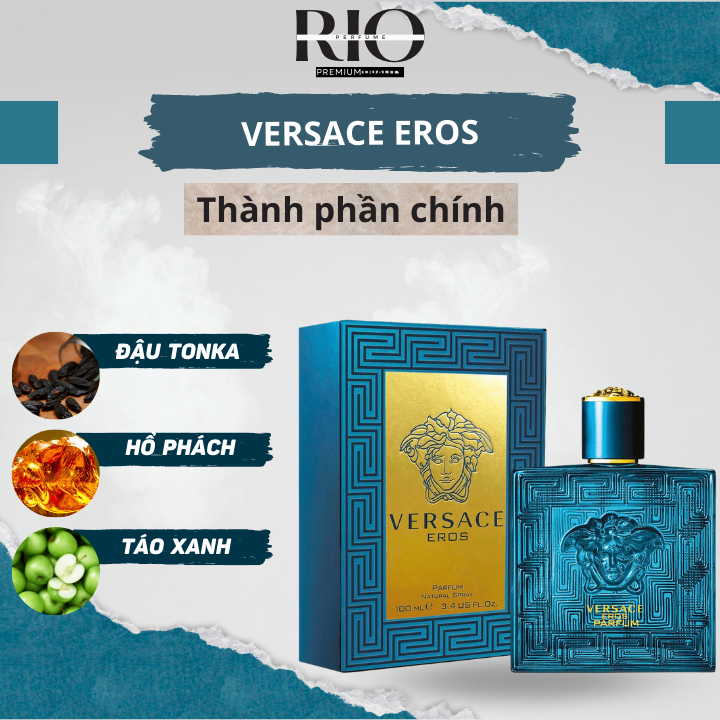 Nước hoa nam Versace Eros EDT chiết 10ml mini chính hãng quyến rũ, sang trọng, cuốn hút - rio.cop