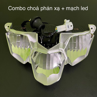 Mạch LED + Choá Phản Xạ Tháo Từ Đèn Pha Zin Ex 2019