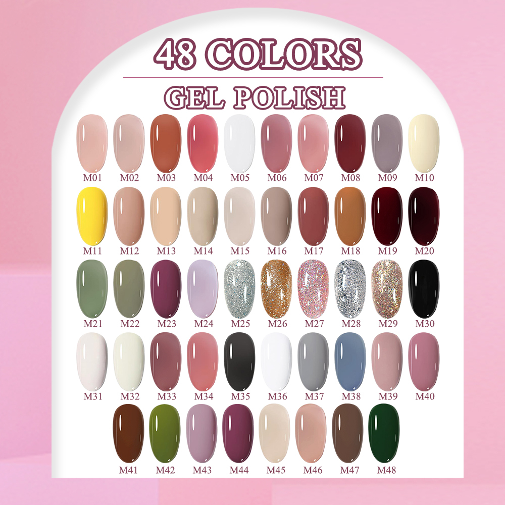 Set sơn May gel 6 màu hiện đại sơn móng tay dùng đèn UV/LED sơn gel mini
