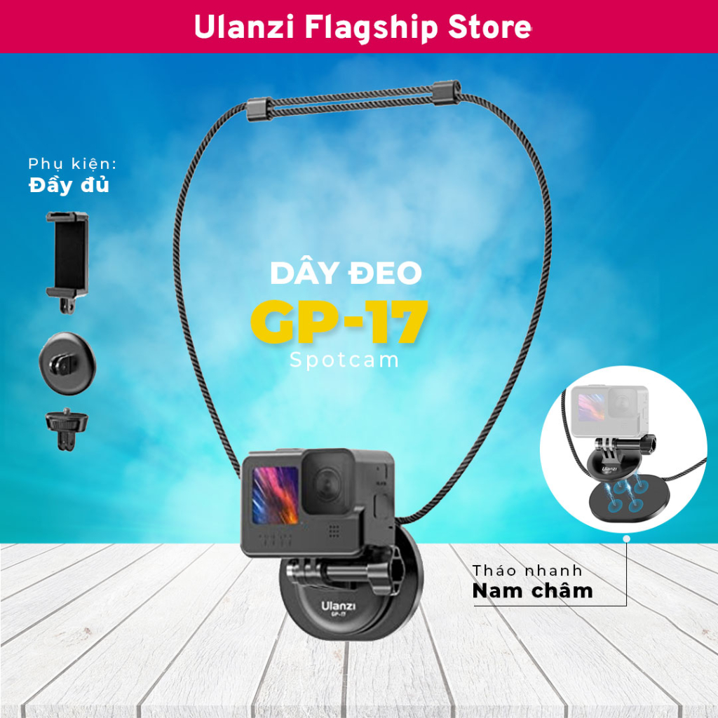 Ulanzi GP-17 Dây đeo gắn tấm nam châm tháo lắp nhanh cho camera