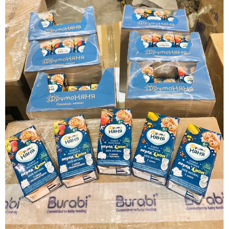 Sữa Fruto Nga 200ml ngày/đêm đủ vị date mới nhất 2023