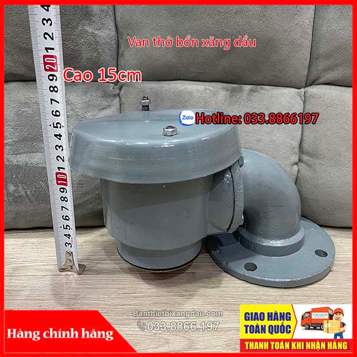 Van thở xăng dầu phi 60