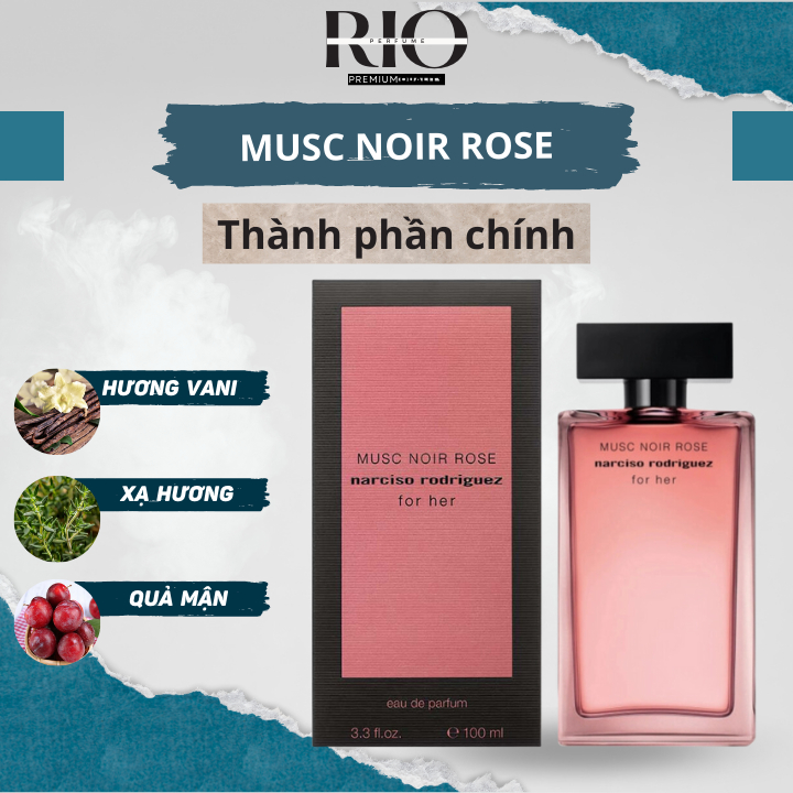Nước Hoa Nữ Narciso Rodriguez Musc Noir Rose For Her chiết 10ml chính hãng nữ tính, quyến rũ, tinh tế - rio.cop