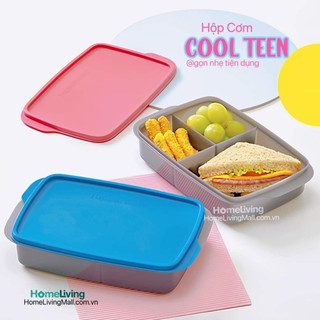 Hộp cơm 🌷Freeship extra 🌷Cool Teen chia ngăn 1 Lít Tupperware