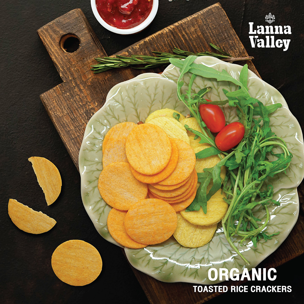 Bánh gạo hữu cơ Lanna Valley 100g - Organic Rice Crackers