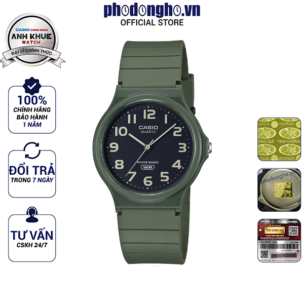 Đồng hồ unisex dây nhựa Casio Anh Khuê MQ-24UC-3BDF