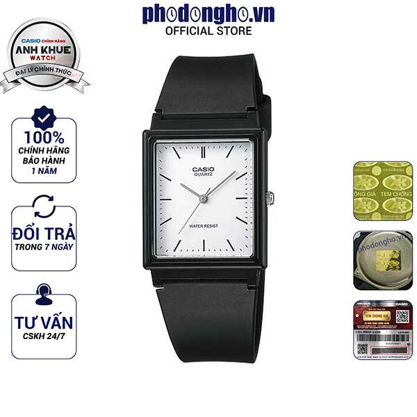 Đồng hồ nam dây nhựa Casio chính hãng Anh Khuê MQ-27-7EDF