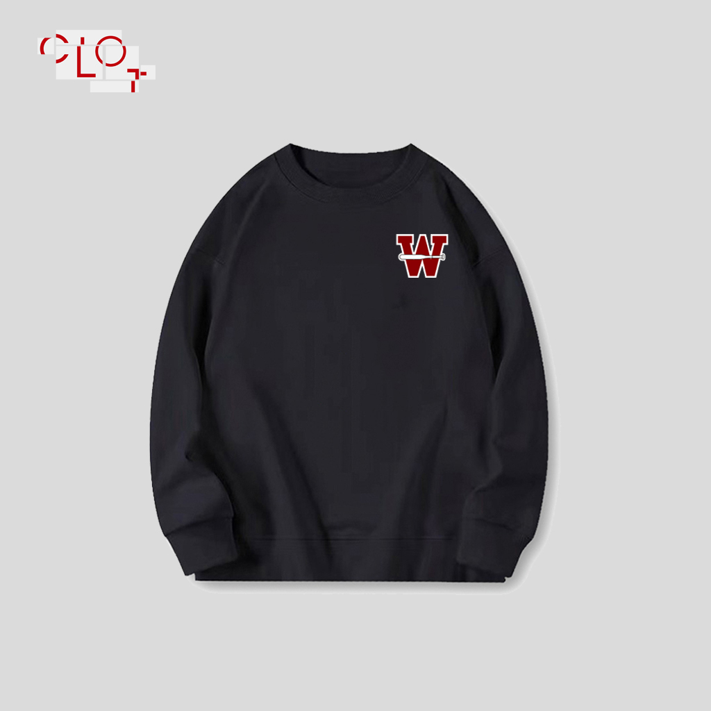 CLOT Áo nỉ dài tay cổ tròn thời trang nữ vintage bigsize sweater local brand áo khoác Cotton