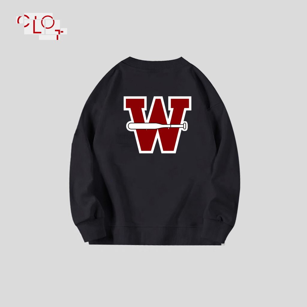 CLOT Áo nỉ dài tay cổ tròn thời trang nữ vintage bigsize sweater local brand áo khoác Cotton