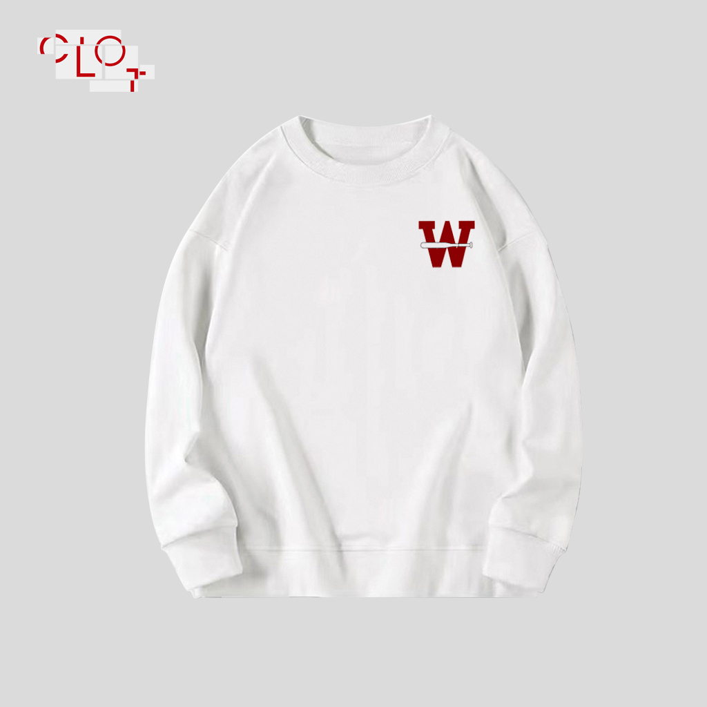 CLOT Áo nỉ dài tay cổ tròn thời trang nữ vintage bigsize sweater local brand áo khoác Cotton
