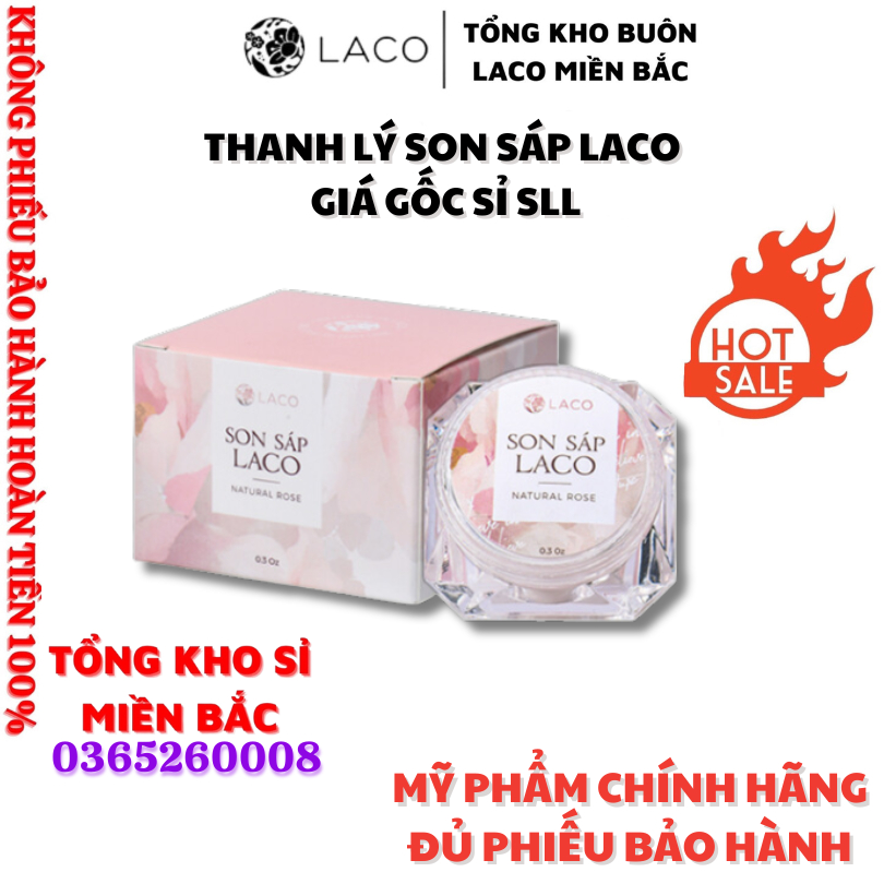 (BÁN SỈ) Son Sáp LACO, Son Dưỡng Môi nuôi dưỡng đôi môi hồng hào, căng mịn
