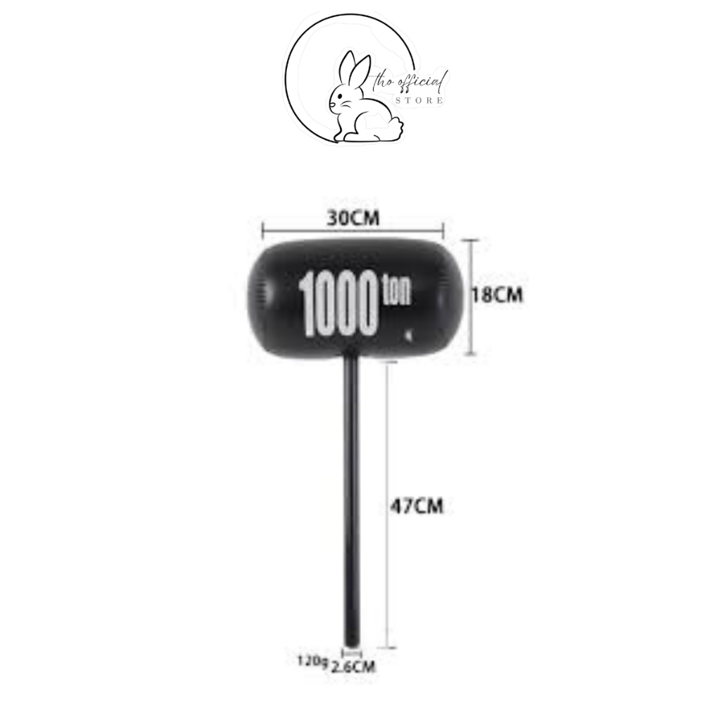 Đồ Chơi Búa Hơi Cầm Tay Đen 1000 Tấn, đồ chơi trẻ em, đồ chơi trung thu, ĐỒ CHƠI BÚA HƠI 1000 TON LOẠI LỚN