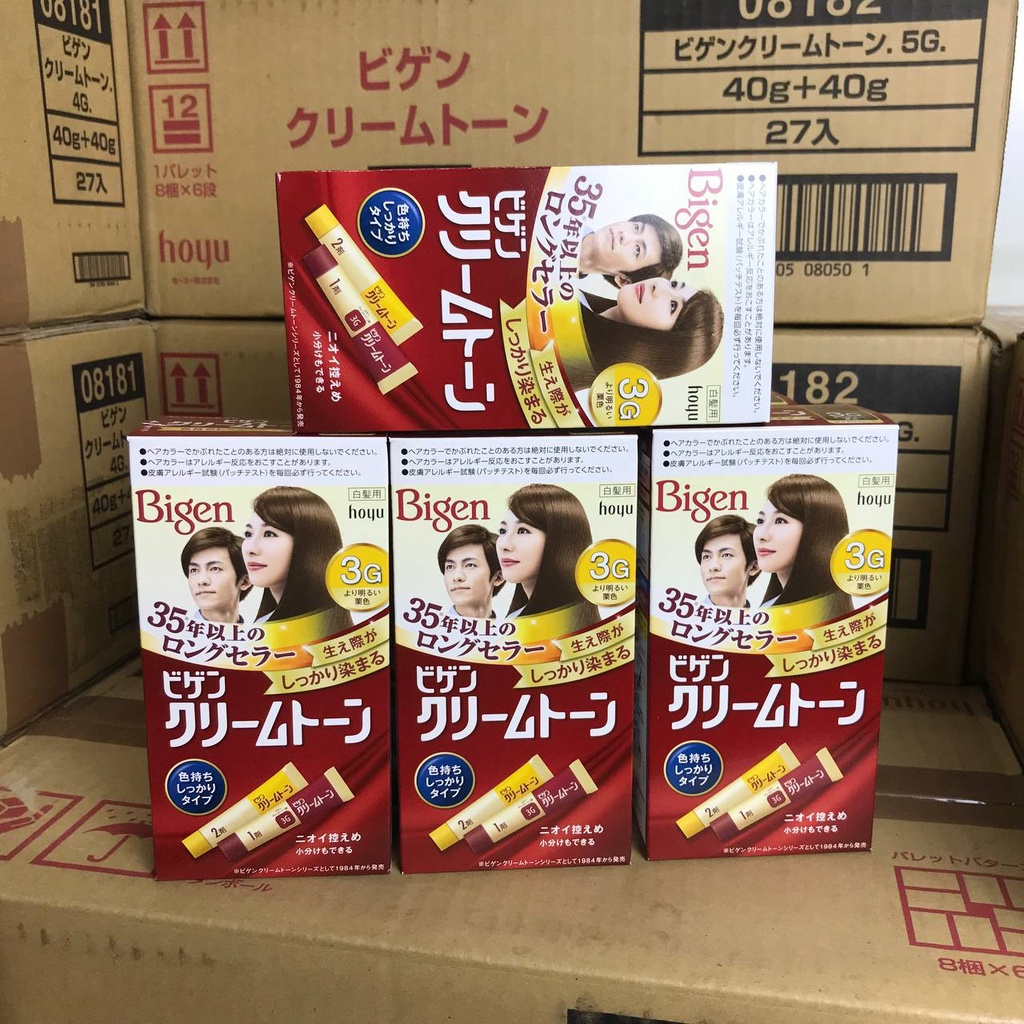 Nhuộm tóc phủ bạc Bigen Nhật Bản 4G, 5G, 6G, 7G
