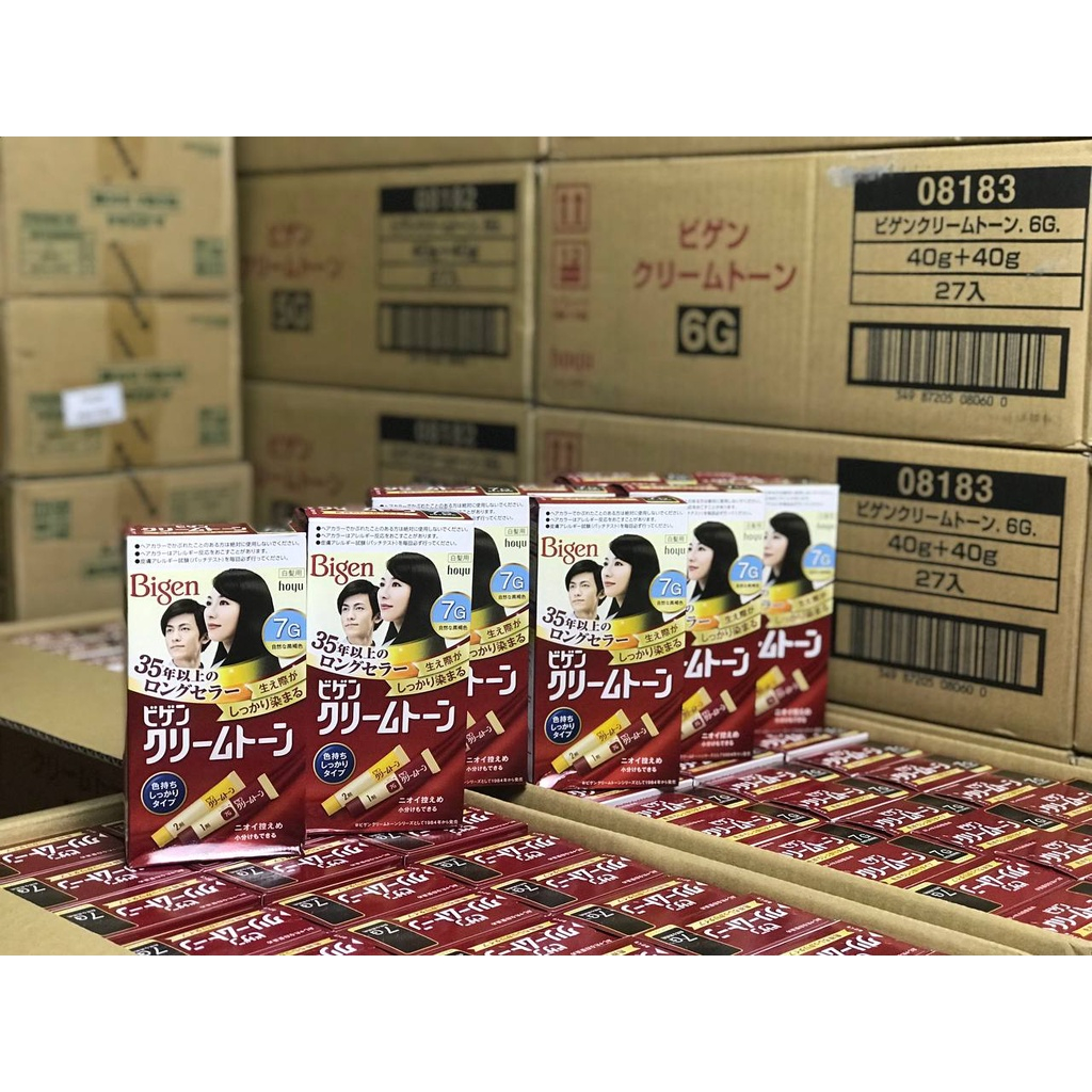 Nhuộm tóc phủ bạc Bigen Nhật Bản 4G, 5G, 6G, 7G