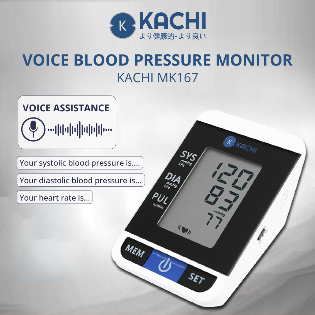 Kachi Blood Pressure Monitor BLS-2009A With Voice (MK167) - Máy Đo Huyết Áp Kachi BLS-2009A Có Giọng Nói
