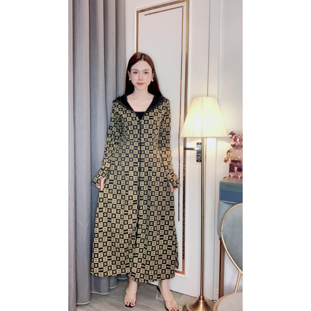 Áo Chống Nắng Nữ Dáng Dài Toàn Thân Chất UMI Mềm Mát Co Giãn Thoải Mái