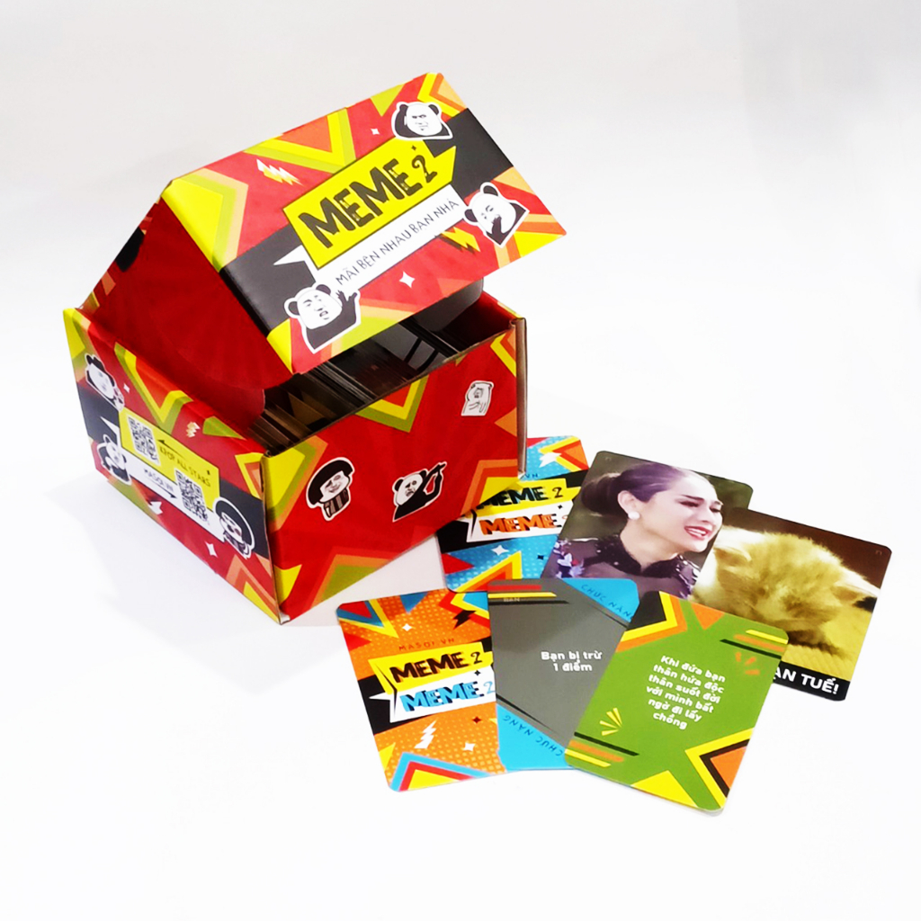 Bộ bài MEME 2 với 100 lá, gồm 2 ver Bên Nhau - Bạn Nhá siêu lầy lội