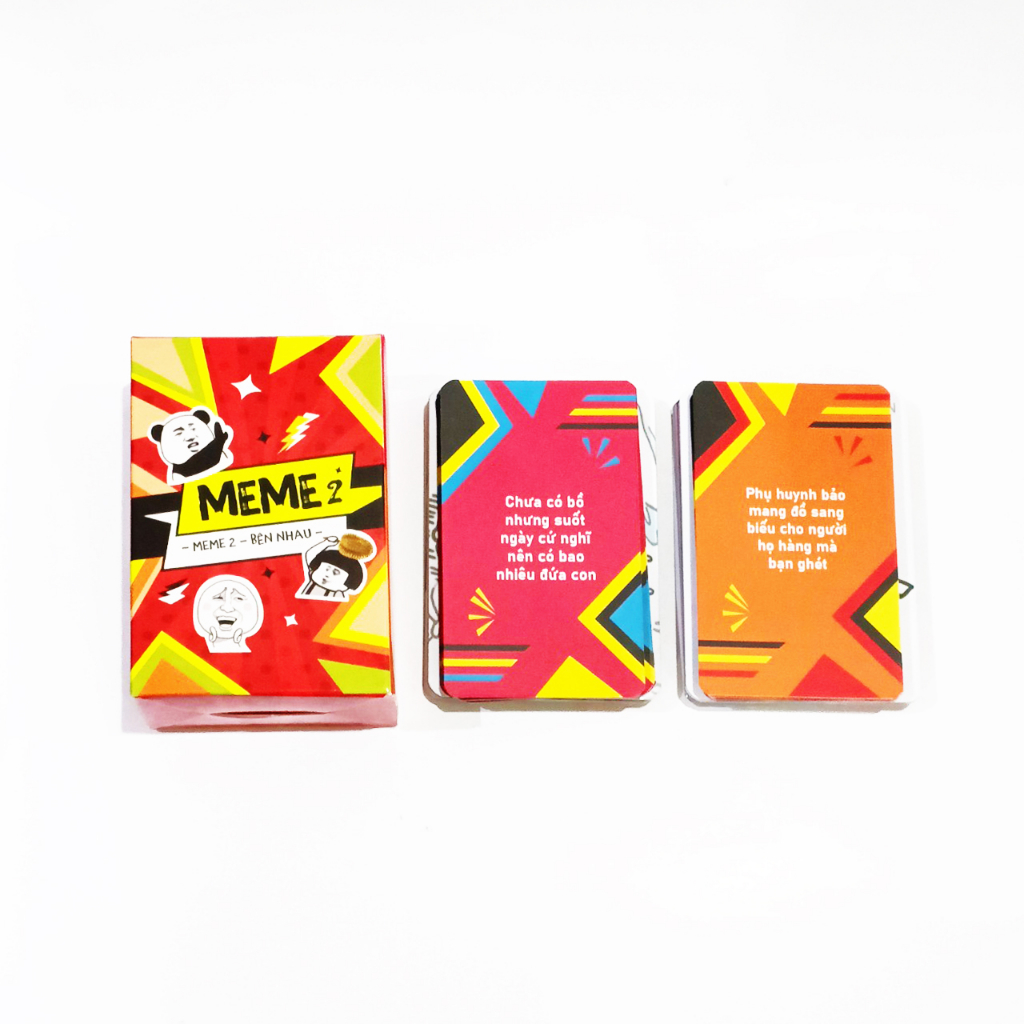 Bộ bài MEME 2 với 100 lá, gồm 2 ver Bên Nhau - Bạn Nhá siêu lầy lội