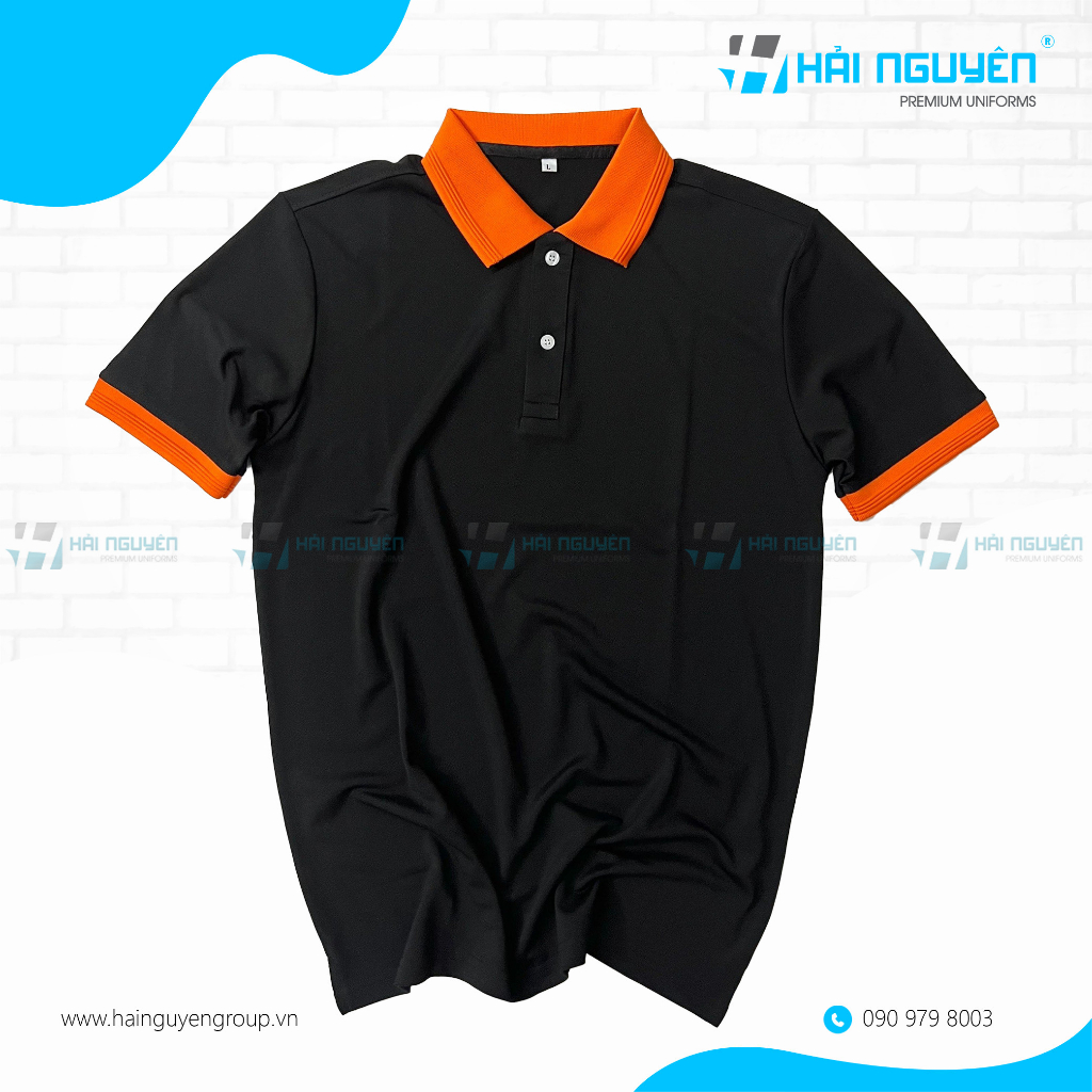 Áo thun polo áo thun đồng phục cổ trụ vải cá sấu Thái co giãn 4 chiều chuyên làm đồng phục cho nhân viên
